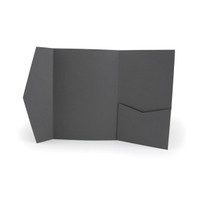 Signature A7 Pocket Invitation Dark Grey