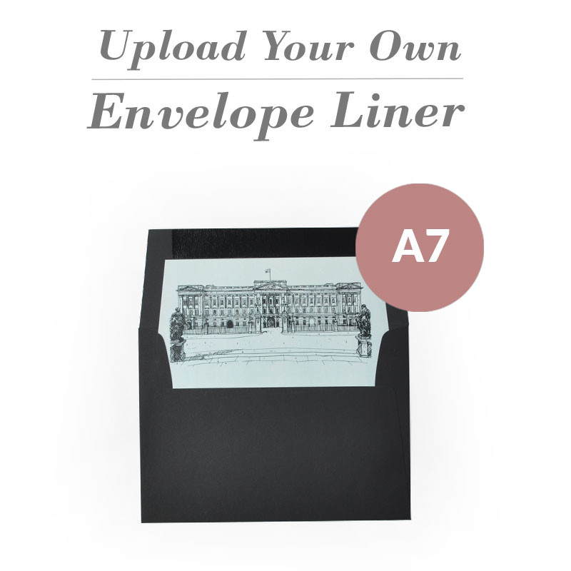 Upload Your Own Design A7 Square Flap Envelope Liner Cards Pockets
