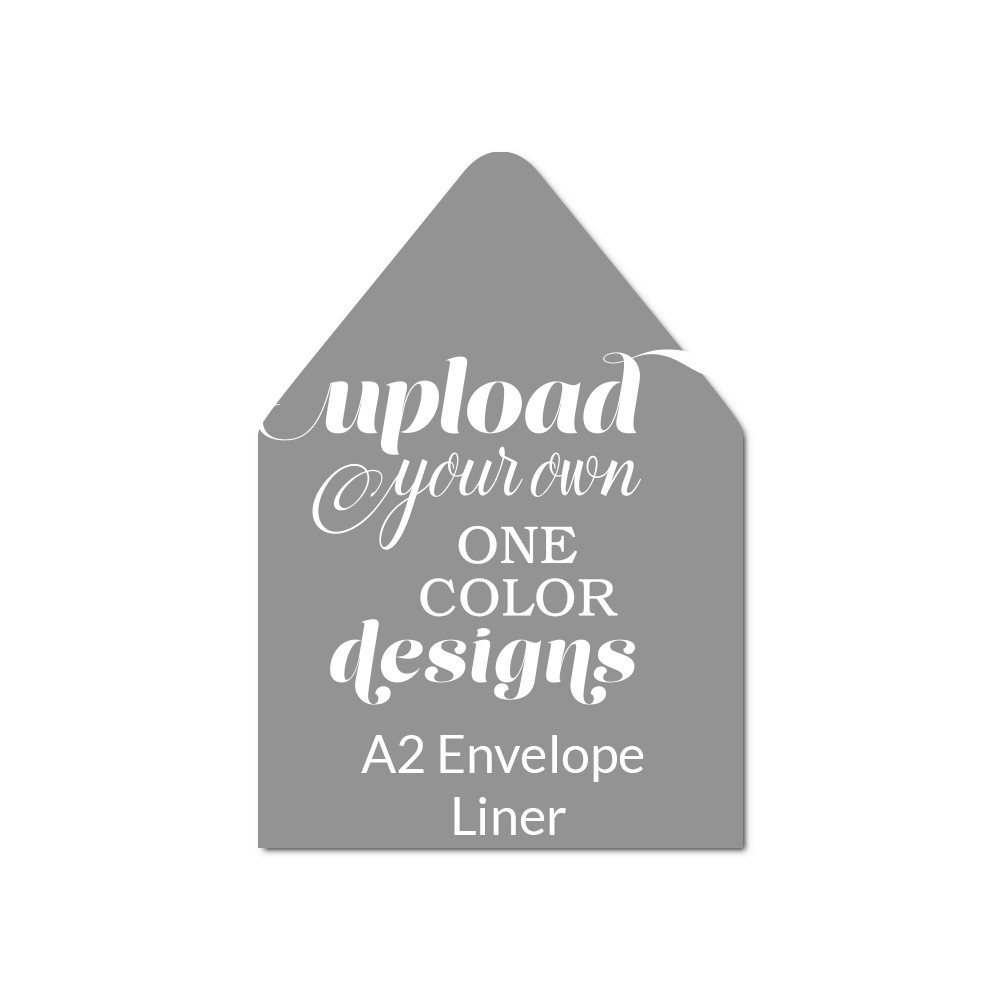 White Ink Printing A2 Euro Flap Envelope Liner - Cards & Pockets