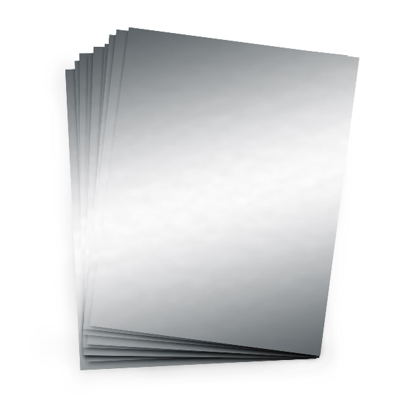 Mirri Brushed Silver 8 1/2 x 11 Short Pattern 12pt Sheets