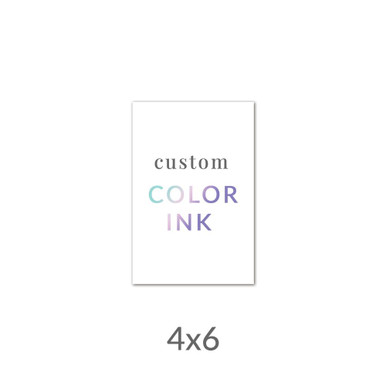 4x6 Printed Card - Color Ink Upload Your Own Design - Cards & Pockets