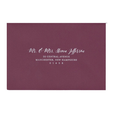Full Guest Address White Ink Printed A8 Euro Flap Envelopes - Cards ...
