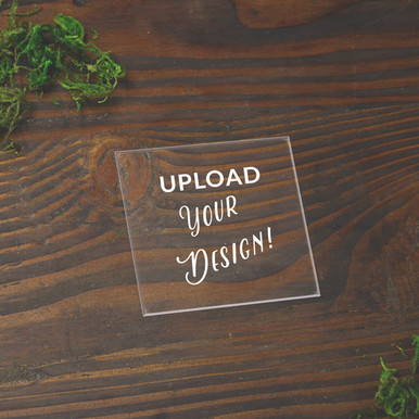 Print Your Own Square Acrylic Shape - Cards & Pockets