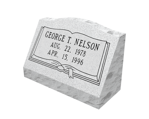 Slant Individual Headstone