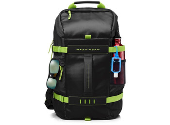 HP 15.6 Odyssey Black/Green Backpack