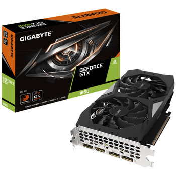 Gigabyte GeForce GTX1660 OC 6G DDR5, GPU Up to 1830 MHz