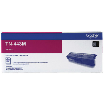 Brother TN443M Toner Cartridge Magenta - Yield Up to 4000 Pages