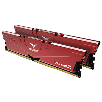 TEAM T-FORCE VULCAN Z 16GB (2 X 8GB) 2666 DDR4 GAMING MEMORY WITH RED HEAT SINK