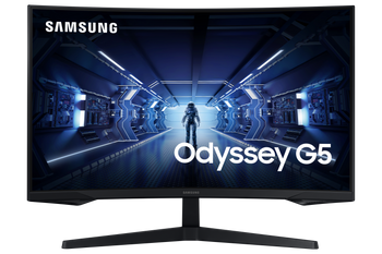 Samsung Odyssey G5 32" G5 WQHD Gaming Monitor with 1000R Curved Screen