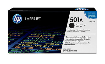 HP 501A Black LJ Toner Cartridge Q6470a