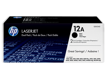 HP 12A Black Twin-p LJ Toner Cartridge Q2612ad