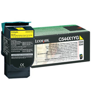 Lexmark C544 C546 X544 X546 Yellow Xhy Ret Prg Toner
