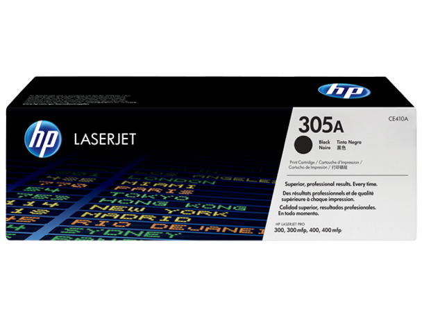 HP 305A Black LJ Toner Cartridge CE410A