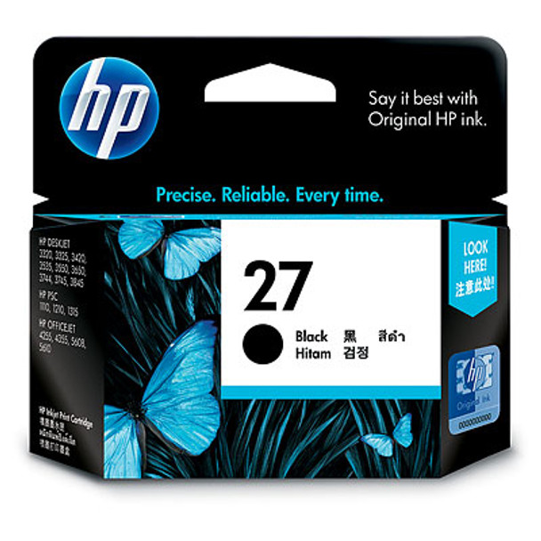 HP 27 Black Ink Cartridge C8727AA