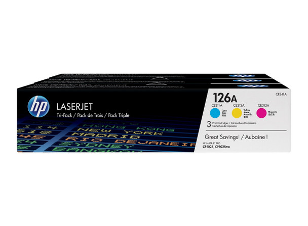 HP 126A CYM Combo-P LJ Toner Cartridge (CF341A)