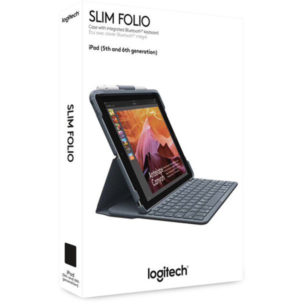 Logitech Slim Folio with Keyboard for iPad 5th/6th Gen