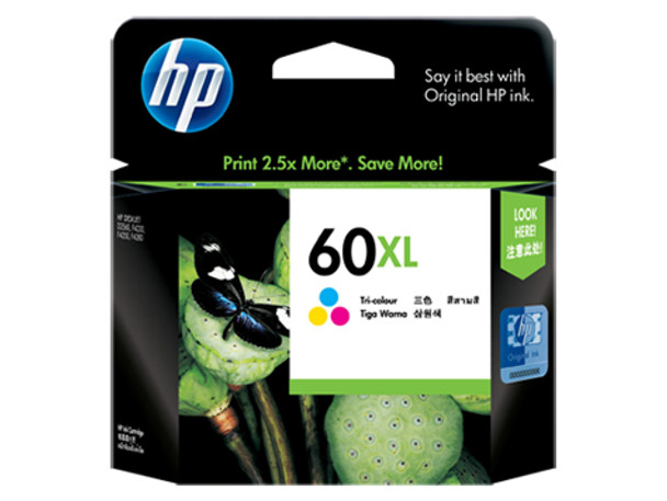 HP 60XL Tri-color Ink Cartridge CC644WA