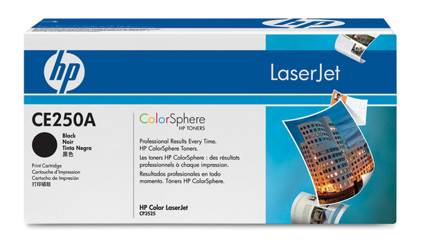 HP 504A Black LJ Toner Cartridge CE250a