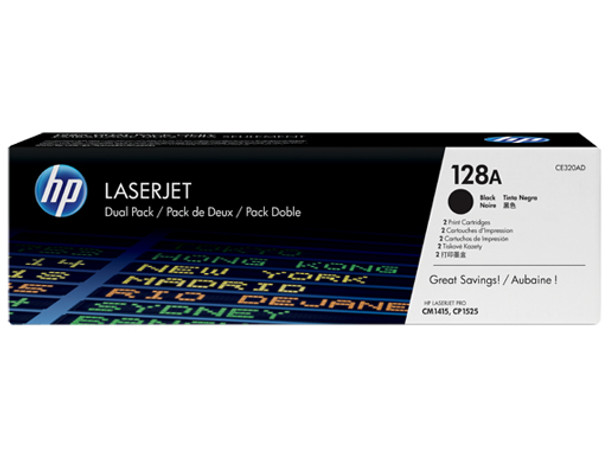 HP 128A Black LJ Toner Cartridge CE320a