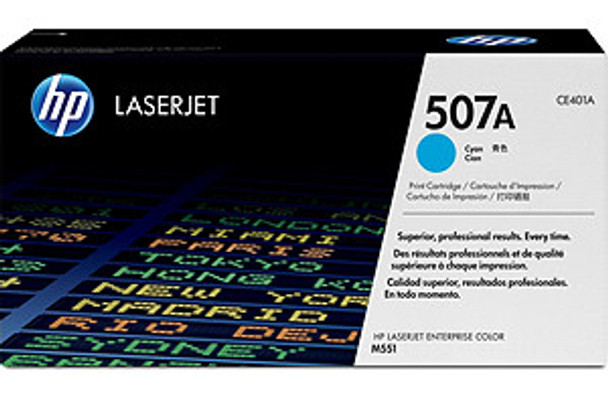HP 507A Cyan LJ Toner Cartridge CE401a