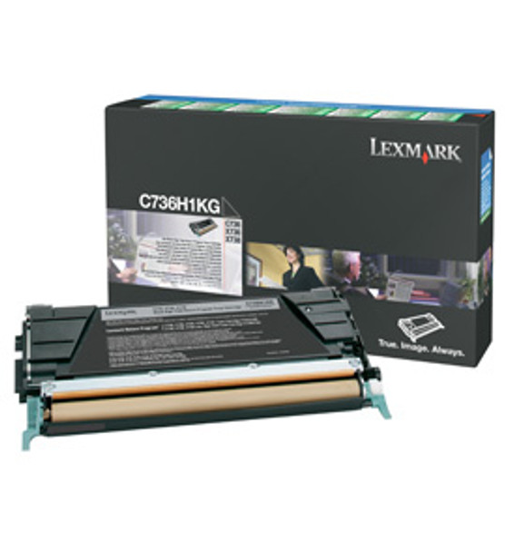 Lexmark C736/x736/x738 Black HY Ret Prg Toner 12k