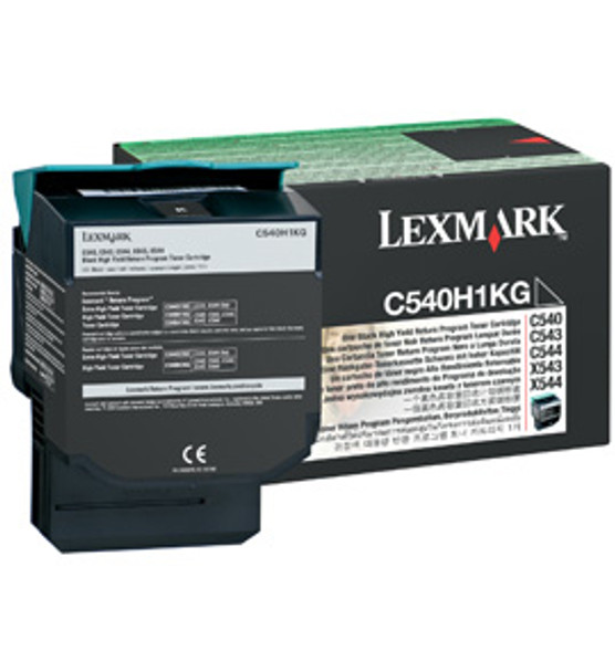 Lexmark C54x/x54x Black High Yield Ret Prg Toner