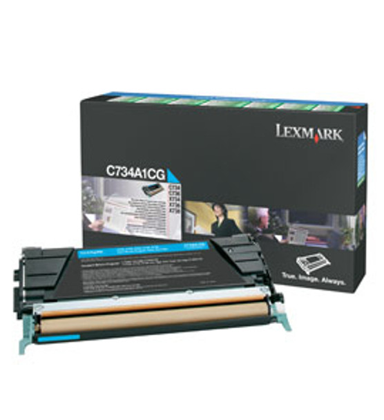 Lexmark C73x/x73x Cyan Return Program Toner 6k