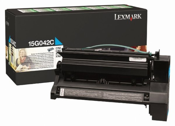 Lexmark C752/c762 Cyan HY Ret Prog Cartridge 15k Pg