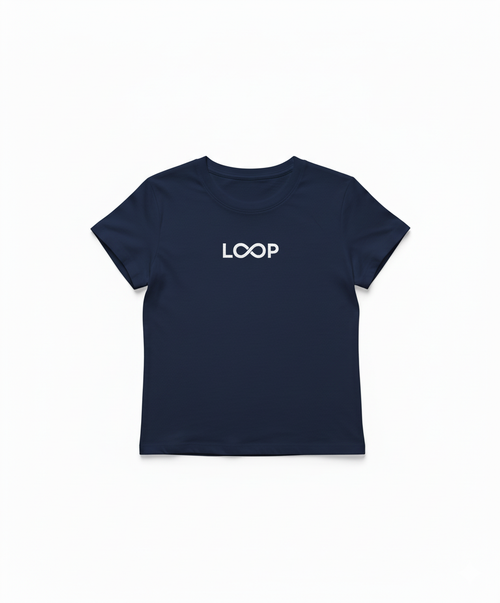 LOOP Navy Baby Tee
