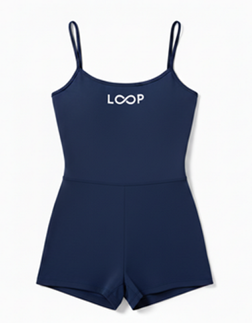 Loop Workout Romper Navy