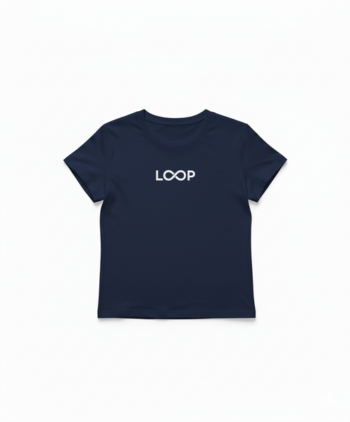 LOOP Navy Baby Tee