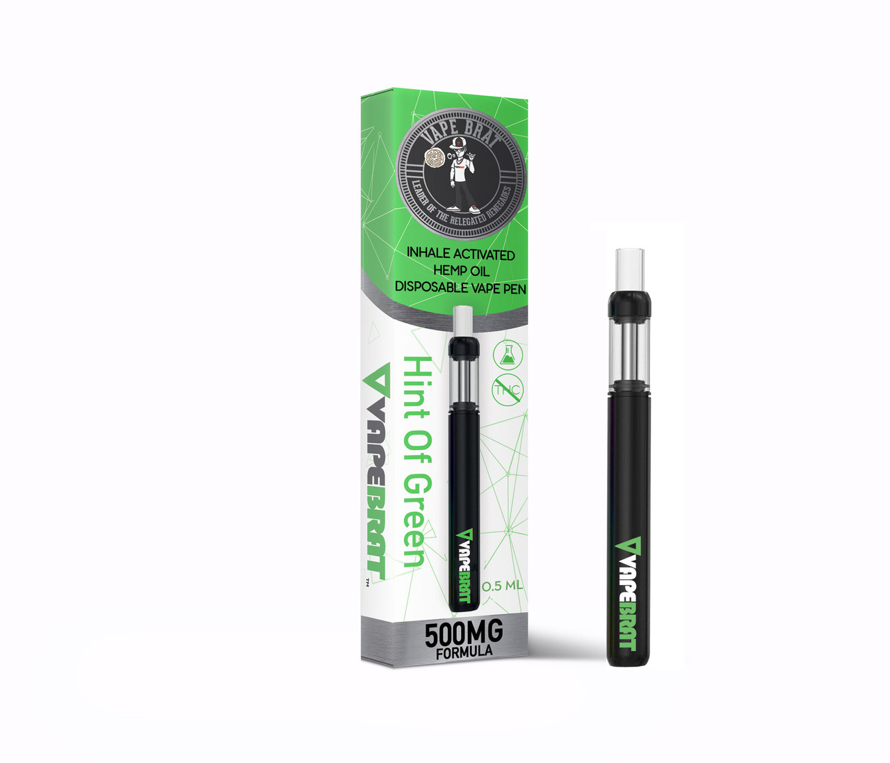 Vape Brat CBD Disposable Pen: 500mg CBD (5 Pack)