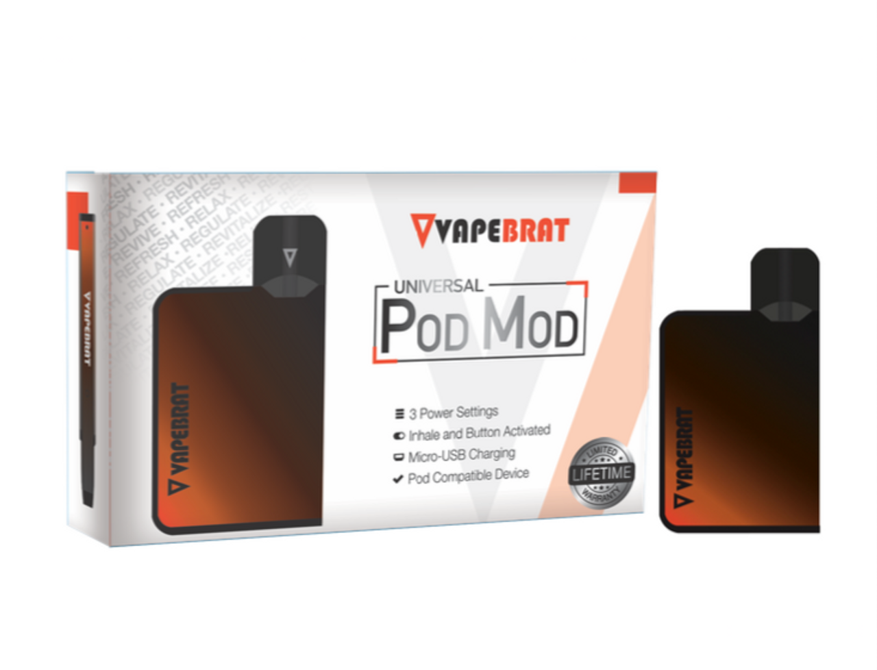VapeBrat-Universal Pod Mods (Box: 5 Pieces)