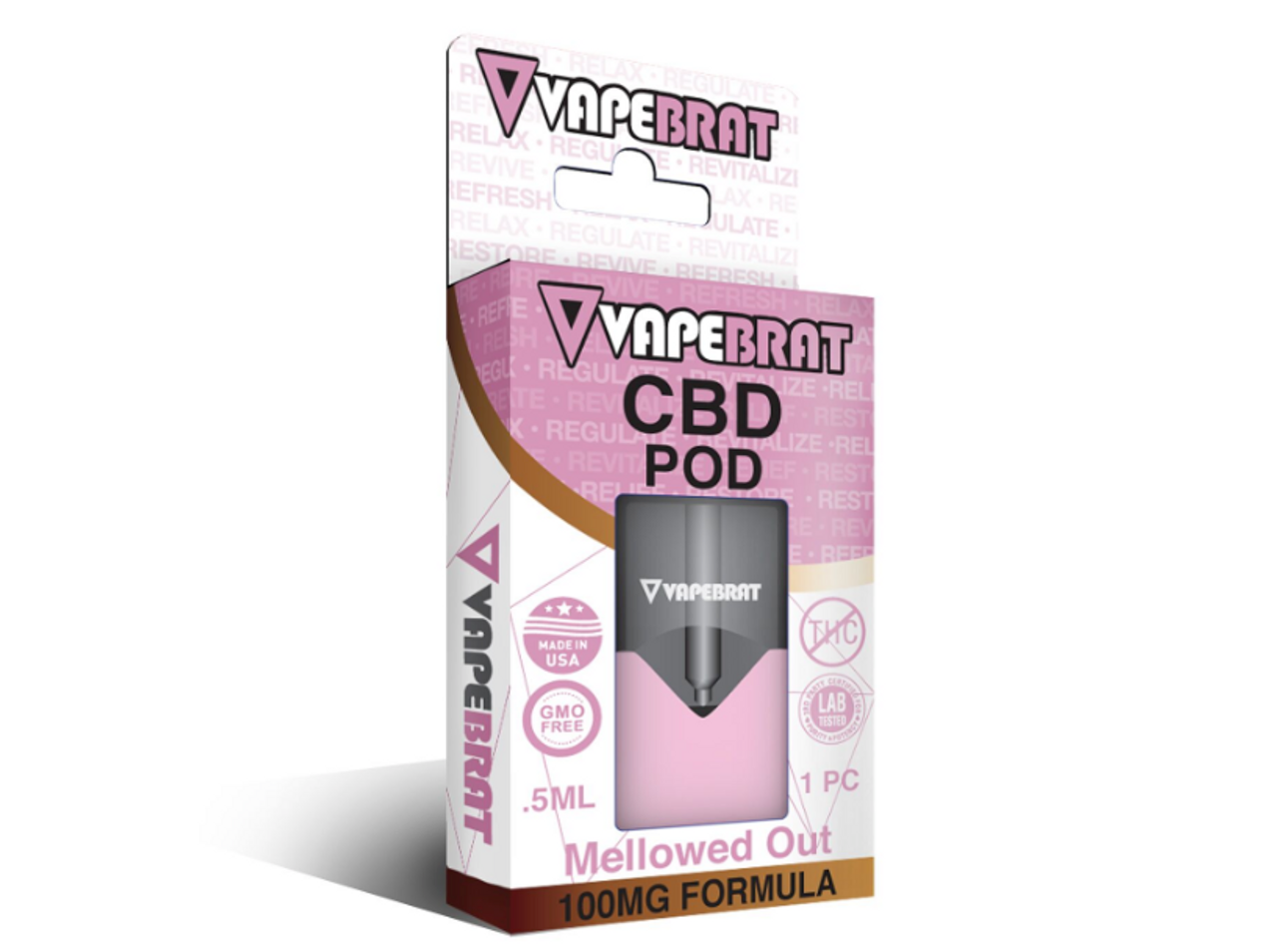 VapeBrat 100MG Pre-filled Pods (Box: 5 Pieces)