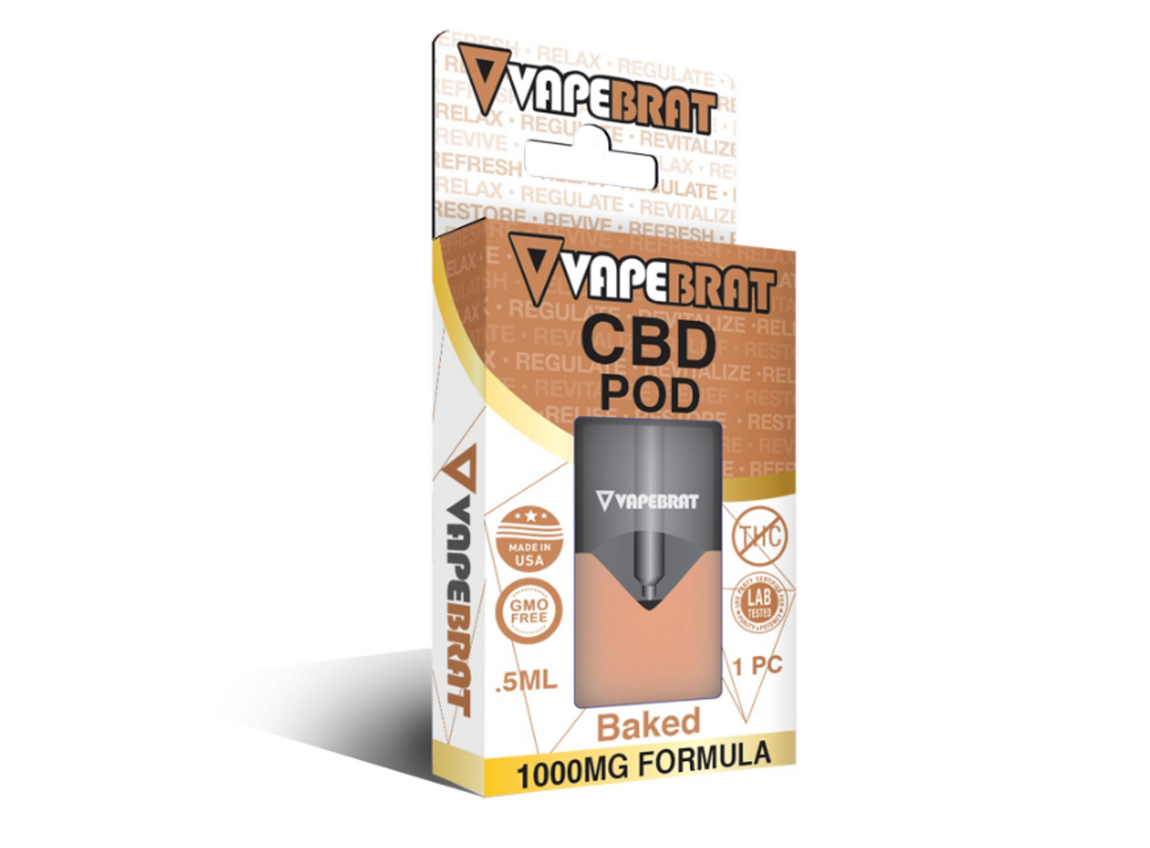 VapeBrat 1000MG Pre-filled Pods (Master Case : 100 Pieces)