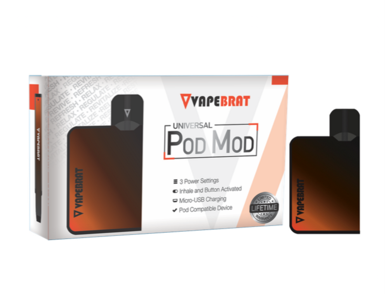 VapeBrat Universal Pod Mod (Master Case : 100 Pieces)