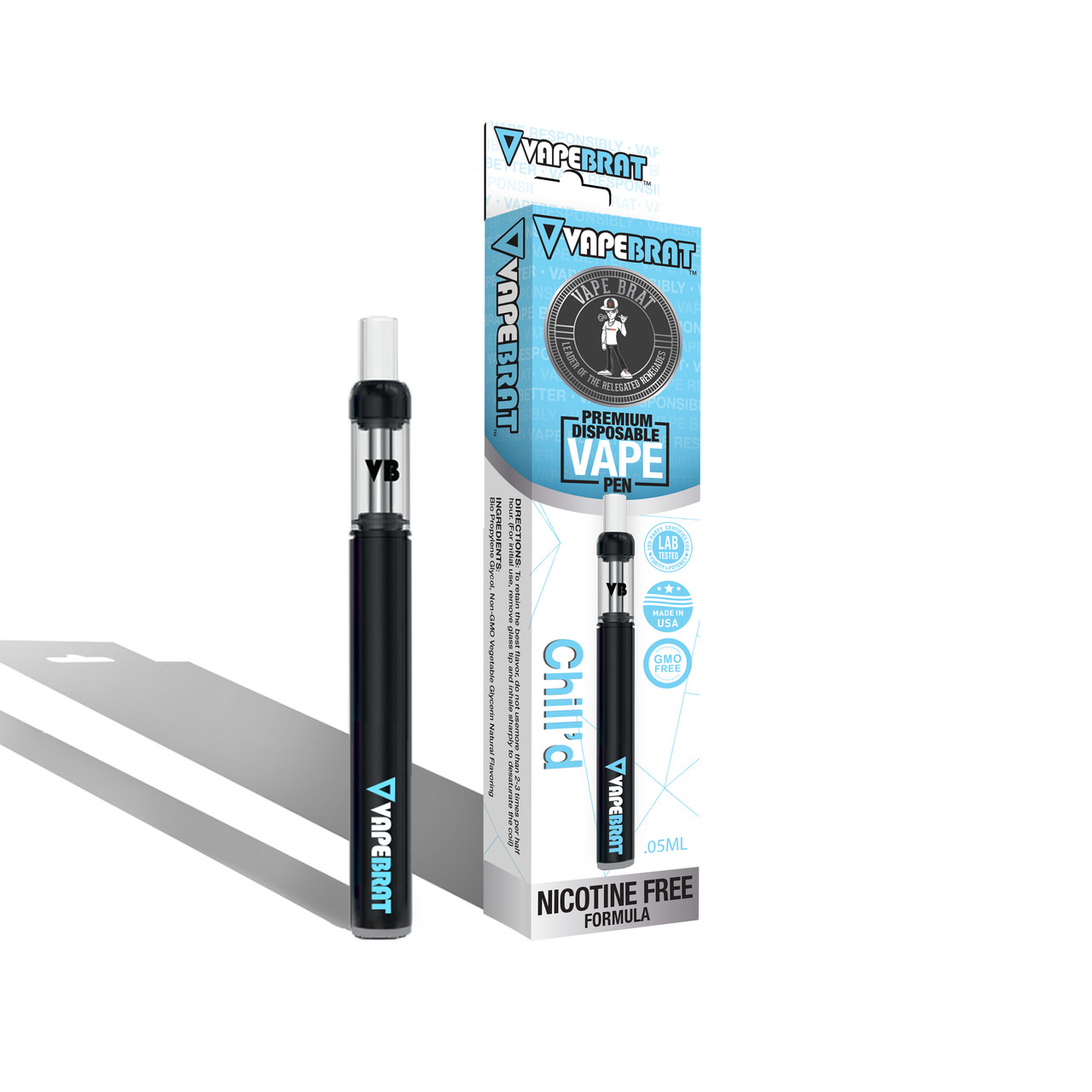 VapeBrat Disposable Nicotine Free Pen: Chill'd