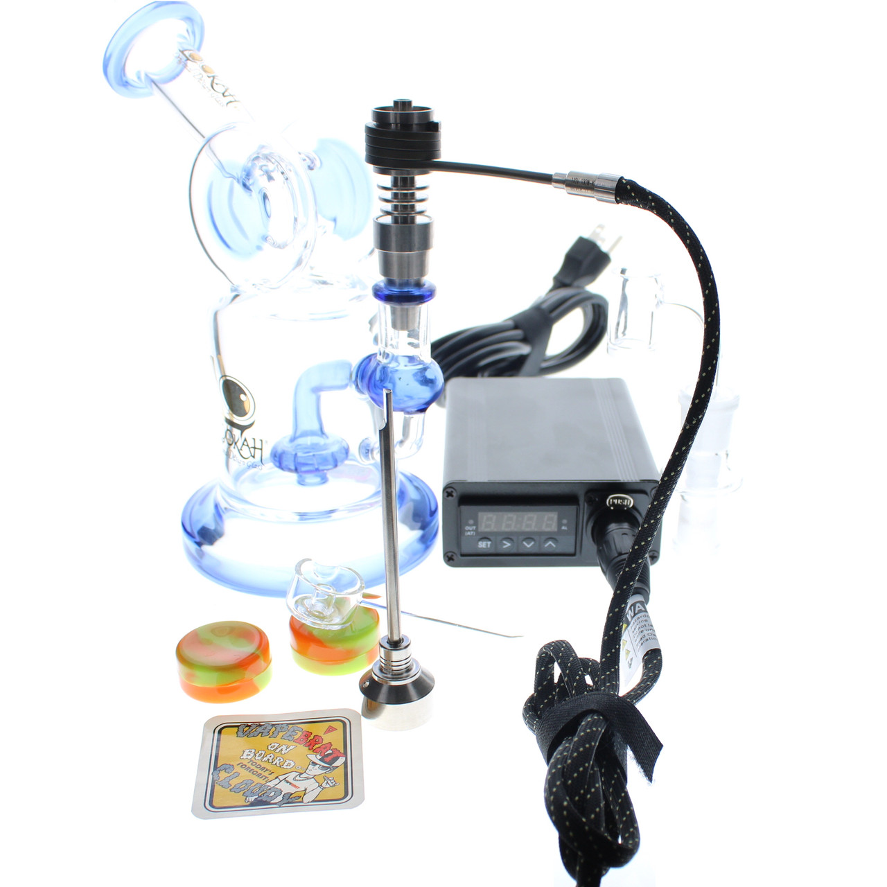 VapeBrat Tres Enail - Terp Slurper Enail Titanium Nail and Quartz E-banger Bucket Kit