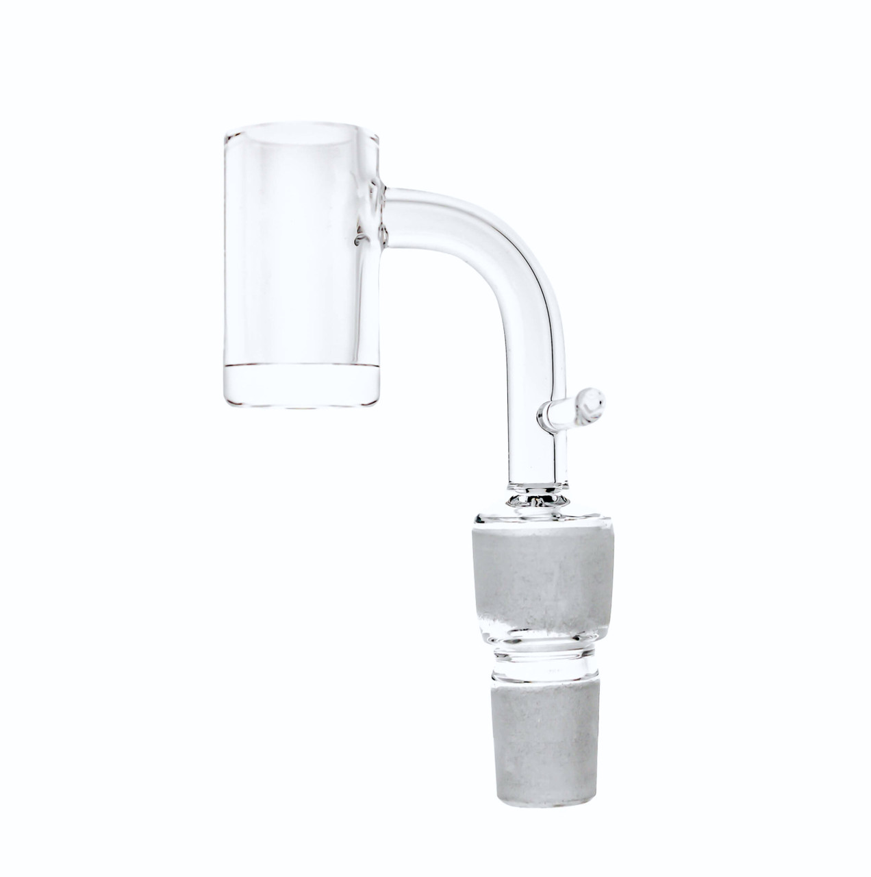 Dual Size Enail Banger - Bucket 2mm Thick Bottom: 14mm 18mm Male 90 Degree 20mm Dia