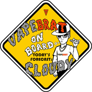 Vape Brat On Board: Bumper Sticker Vape Brat On Board: Bumper Sticker