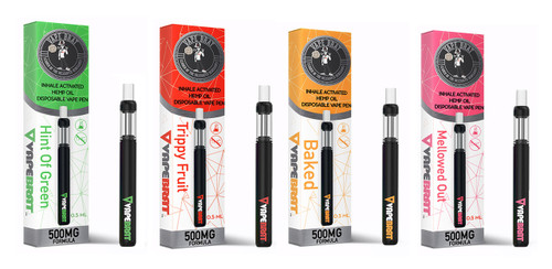 VapeBrat 500mg Disposable Pens (Master Case : 100 Pieces)