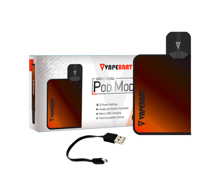 VapeBrat Nicotine Free Pod Mod Gradient: 600 Puffs (Rechargeable)