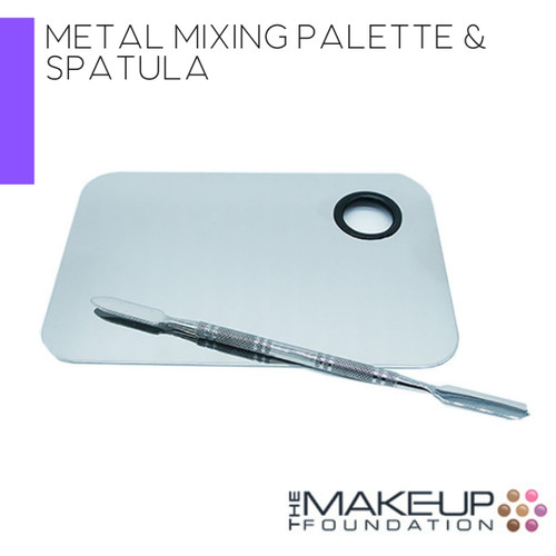 Metal Mixing Palette and Spatula Metal Mixing Palette and Spatula