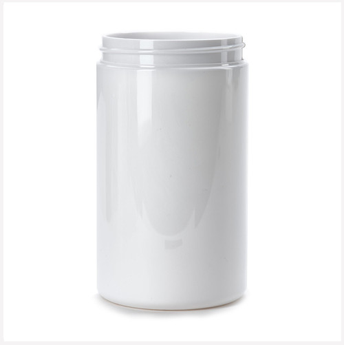 Tall White Gloss Jar 1000g 89mm Neck