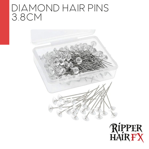 Diamond Head Wig Pins 3.8cm