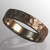 Silver hammered ring.  7.8mm wide.