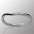 Silver twist bangle with blackener on the inside.  12.7mm wide.