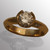 18K yellow gold engagement ring with 1.5ct. diamond.