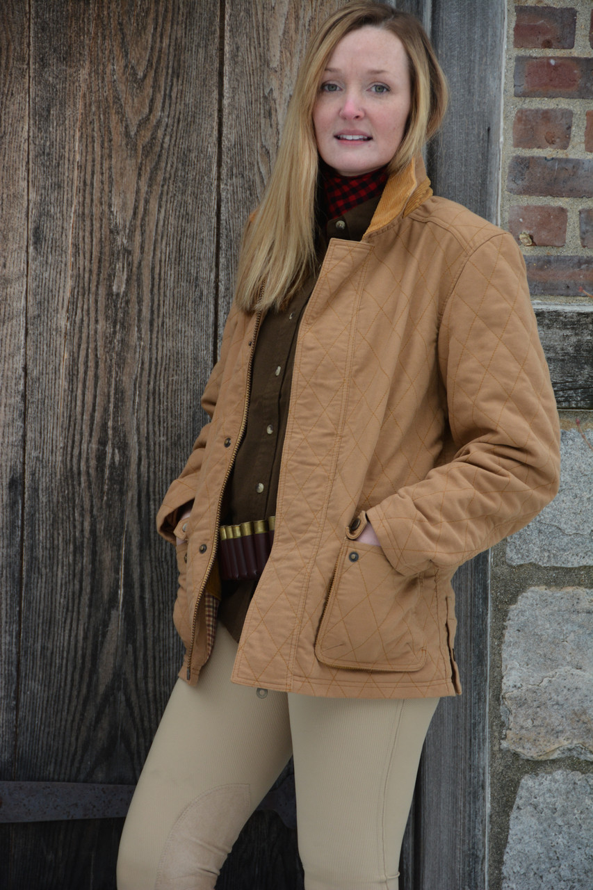 Women's Exventurer Moleskin Jacket Camel Braeval Sporting Apparel LLC