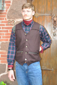 Litchfield Wool Vest - Aubergine